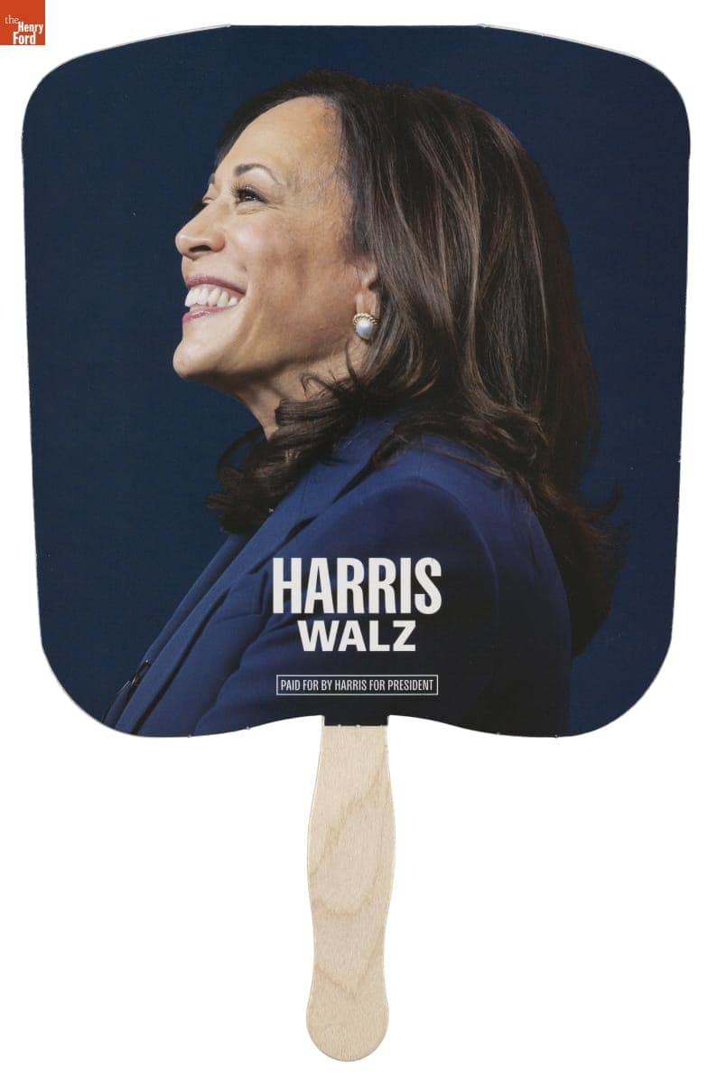 Harris Walz Hand-held Campaign Fan, 2024