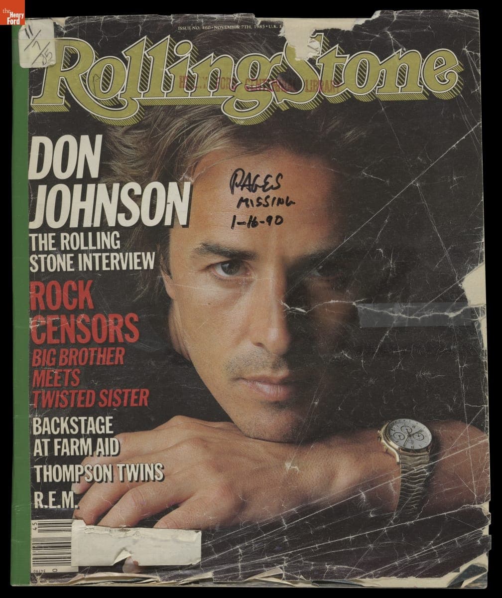 "Rolling Stone," November 7, 1985