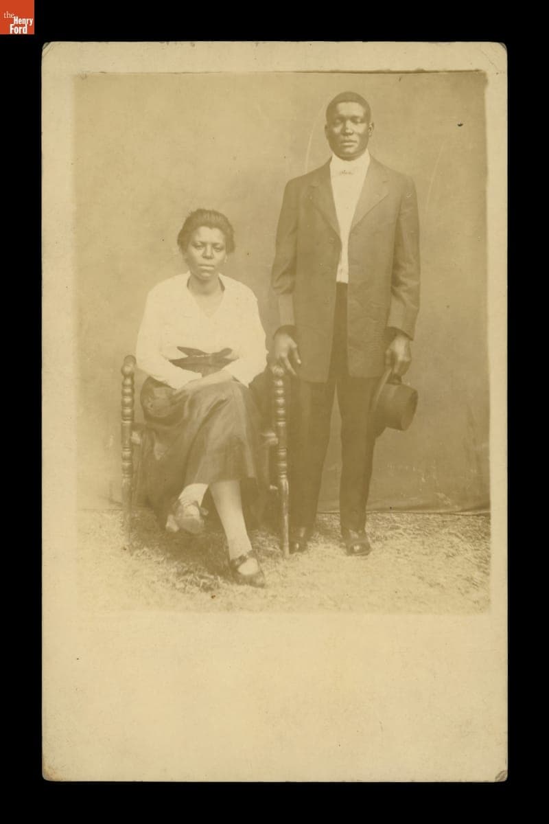 Portrait of a Seated Woman and Standing Man