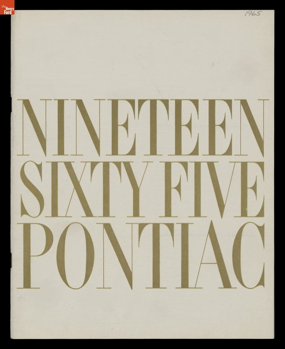 Pontiac Sales Brochure, 1965