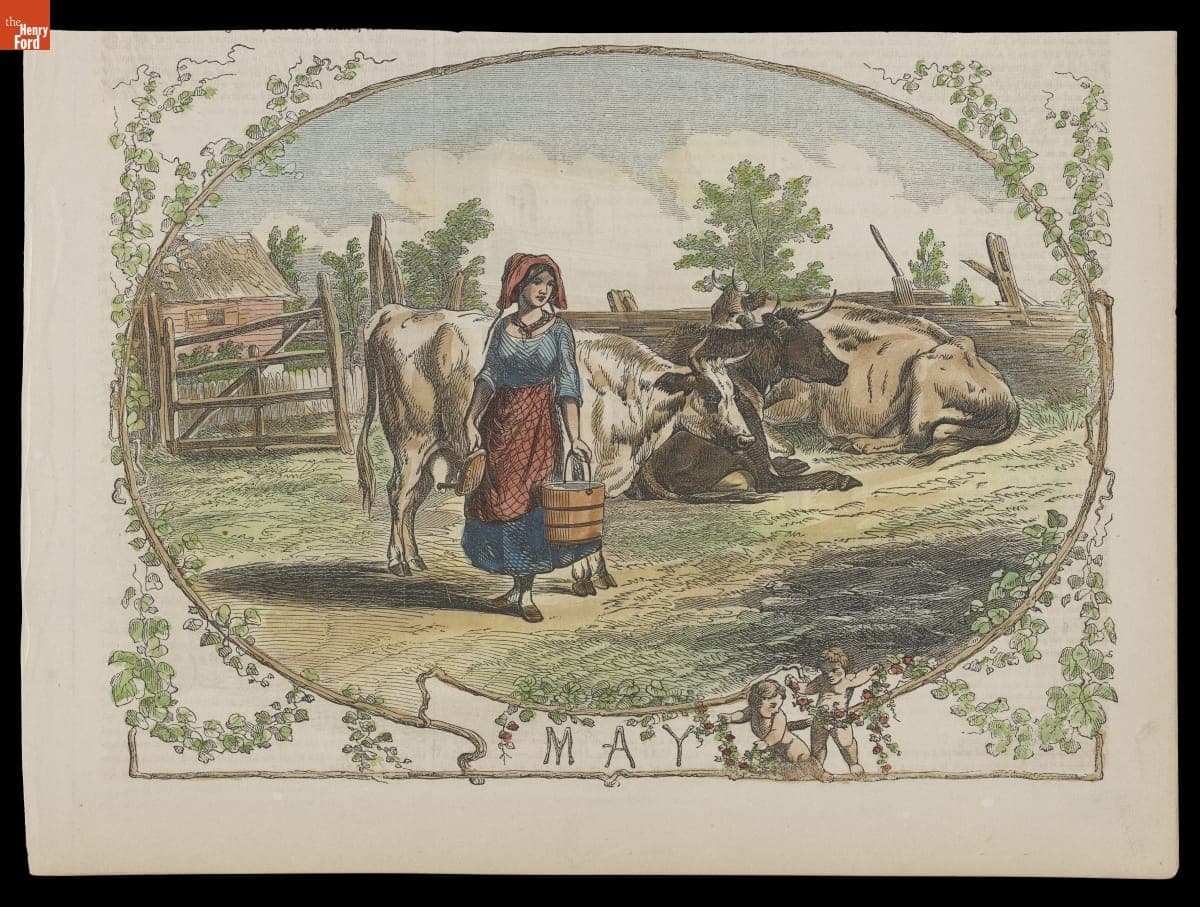 Wood Engraving, "May," 1854