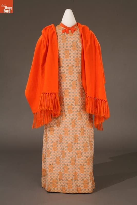 Shawl Worn by Charlene LePage with High School Prom Dress, 1970