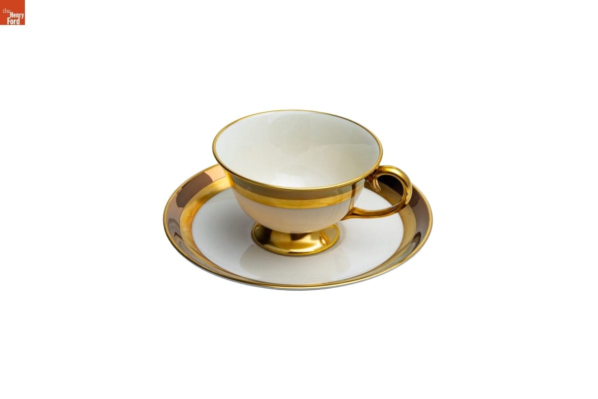 Marquis Pattern Cup and Saucer Used by the Jackson Family, Selma, Alabama