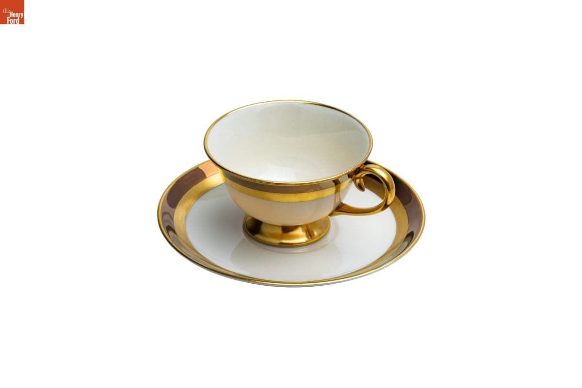 Marquis Pattern Cup and Saucer Used by the Jackson Family, Selma, Alabama