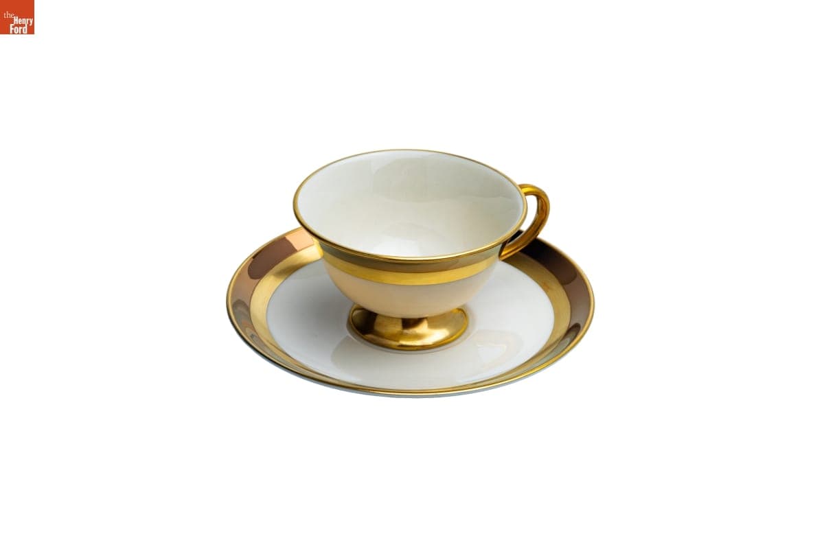 Marquis Pattern Cup and Saucer Used by the Jackson Family, Selma, Alabama