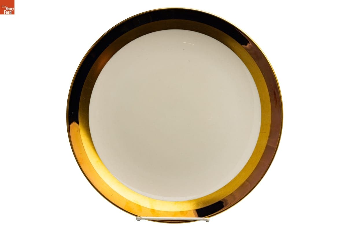 Marquis Pattern Dinner Plate Used by the Jackson Family, Selma, Alabama