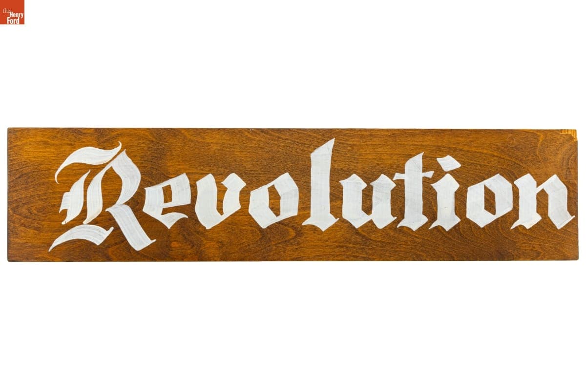 "Revolution" Sign, 1968-1969