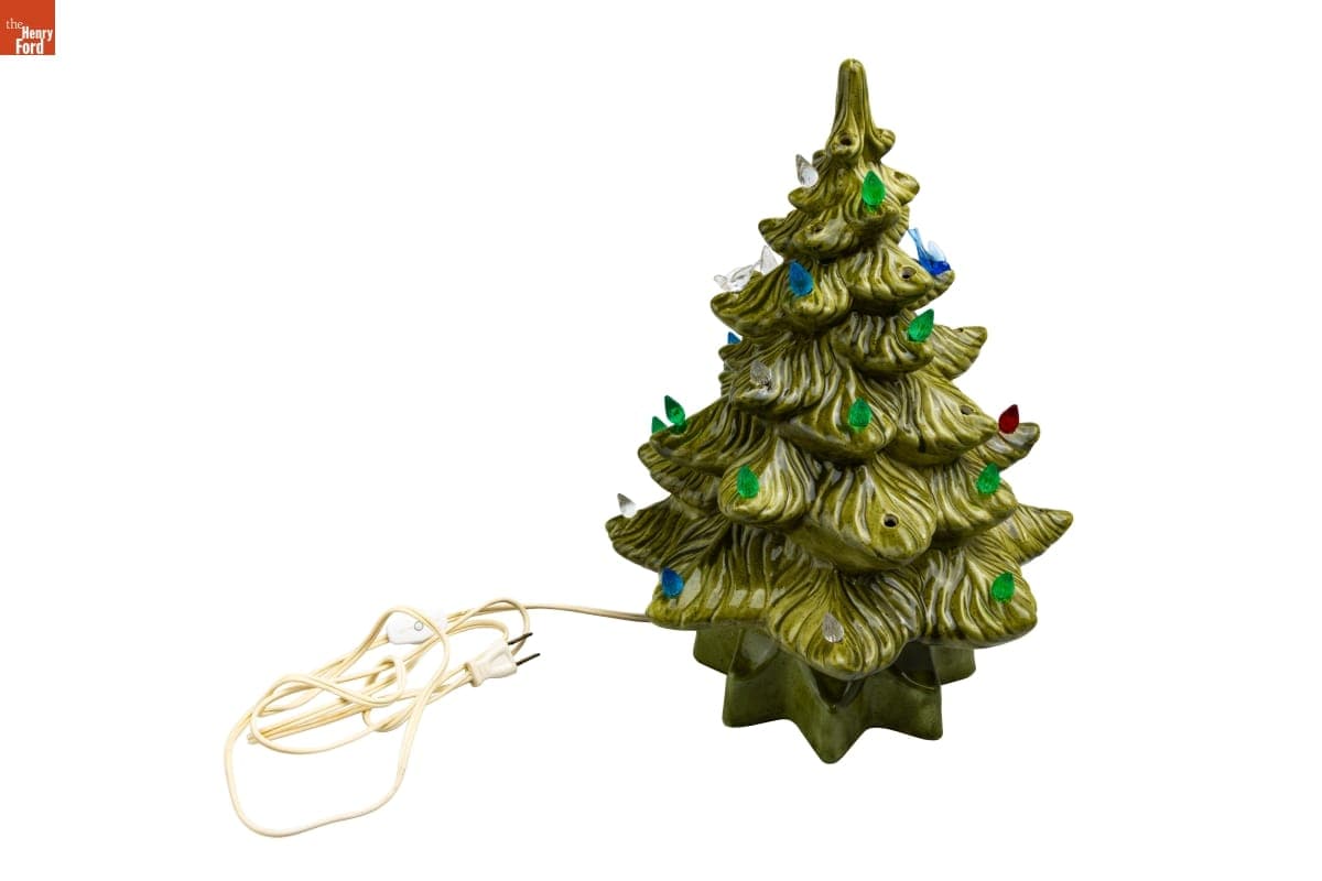 Ceramic Christmas Tree Used by the Jackson Family, Selma, Alabama