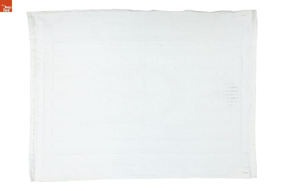 Hand Towel Used on Pullman Passenger Cars