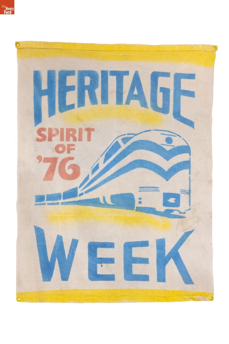 American Freedom Train Banner, "Heritage Spirit of 76 Week", 1975-1976