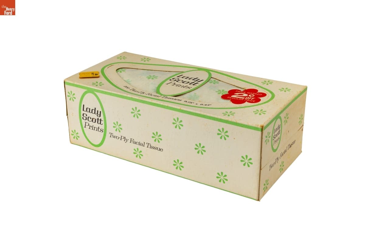 Lady Scott Facial Tissues, circa 1963