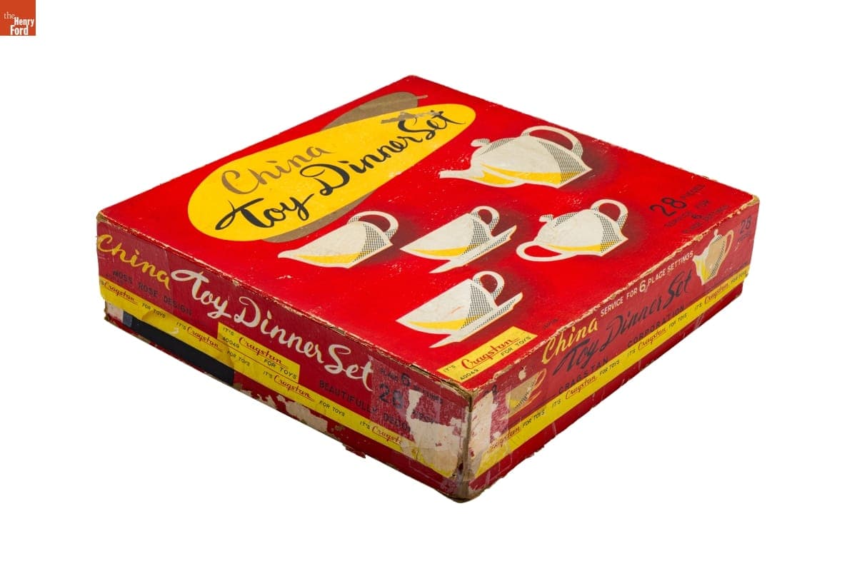 Box for "Moss Rose Pattern" Toy Dinner Set