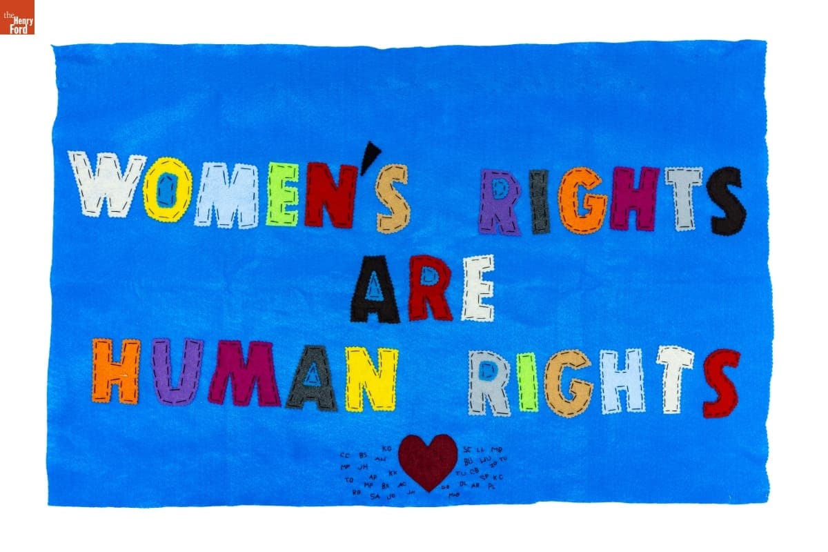 Banner, Carried in the Women's March in Chicago, Illinois, January 2017