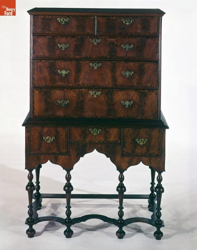 High Chest, Owned by Mary Ball Washington, 1700-1730