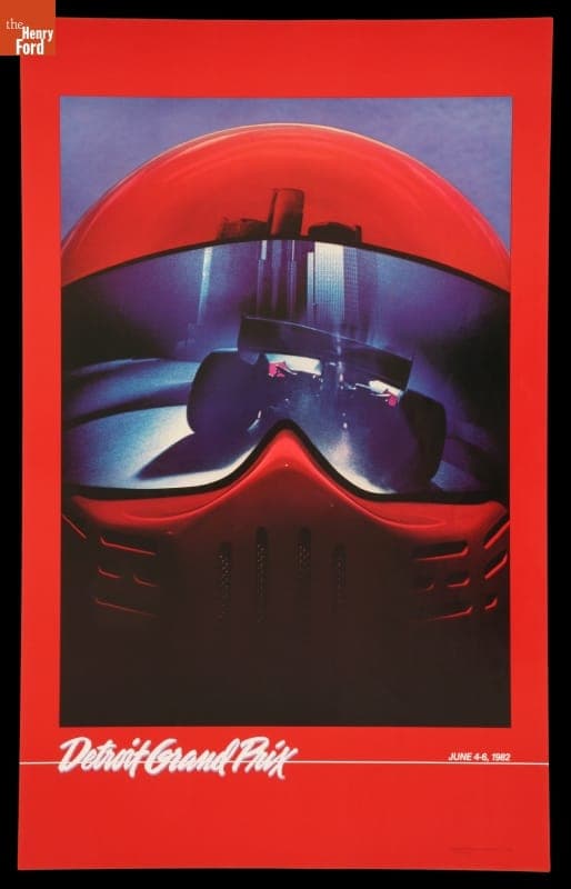Racing Poster, "Detroit Grand Prix," 1982