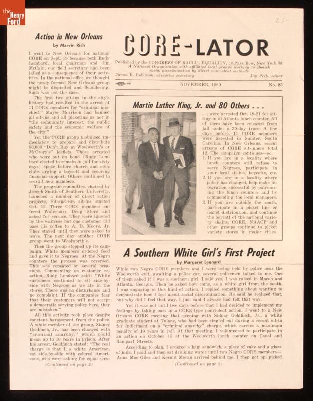 "CORE-LATOR" Magazine, No.85, November 1960