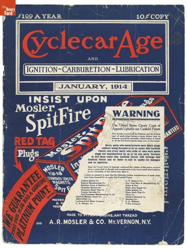 "Cyclecar Age" Magazine for January 1914