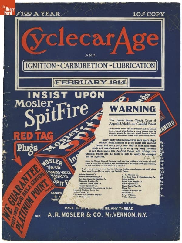 "Cyclecar Age" Magazine for February, 1914