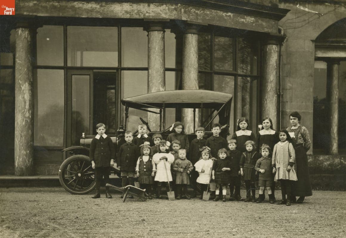 Belgian Refugee Children at Oughtrington Hall, Cheshire, England, 1918