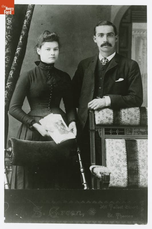David Bell and Mrs. Bell on their Wedding Day, 1888