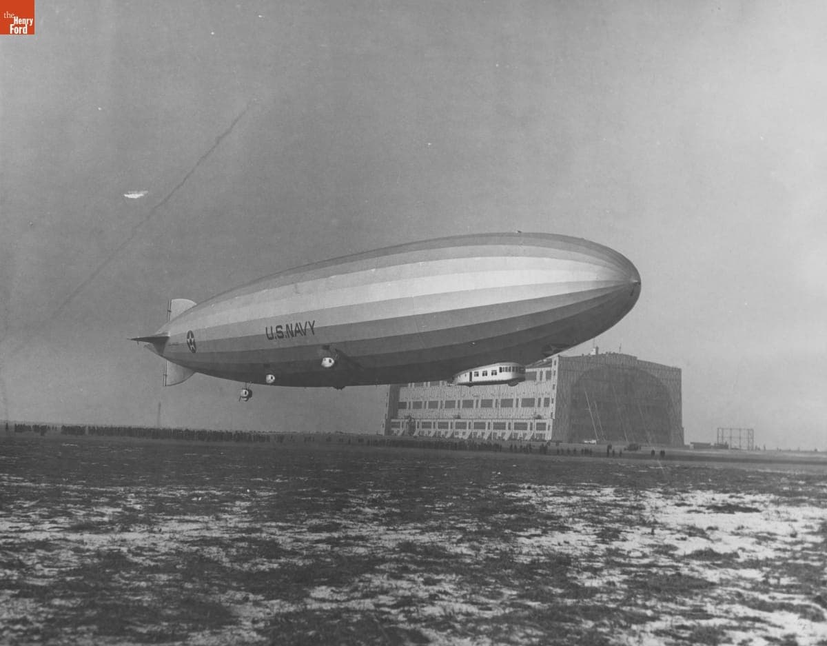Airship "Los Angeles" Leaving Hangar at Lakehurst, New Jersey, 1926