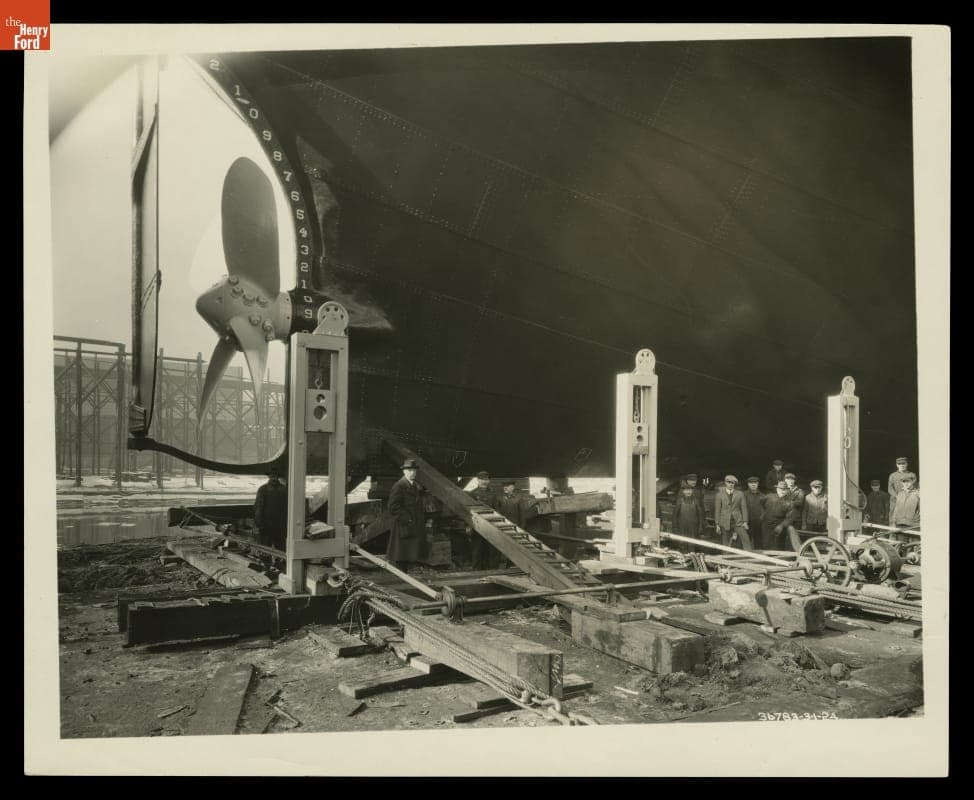 Before Launching the Ford Motor Company Ship "Henry Ford II," Lorain, Ohio, 1924