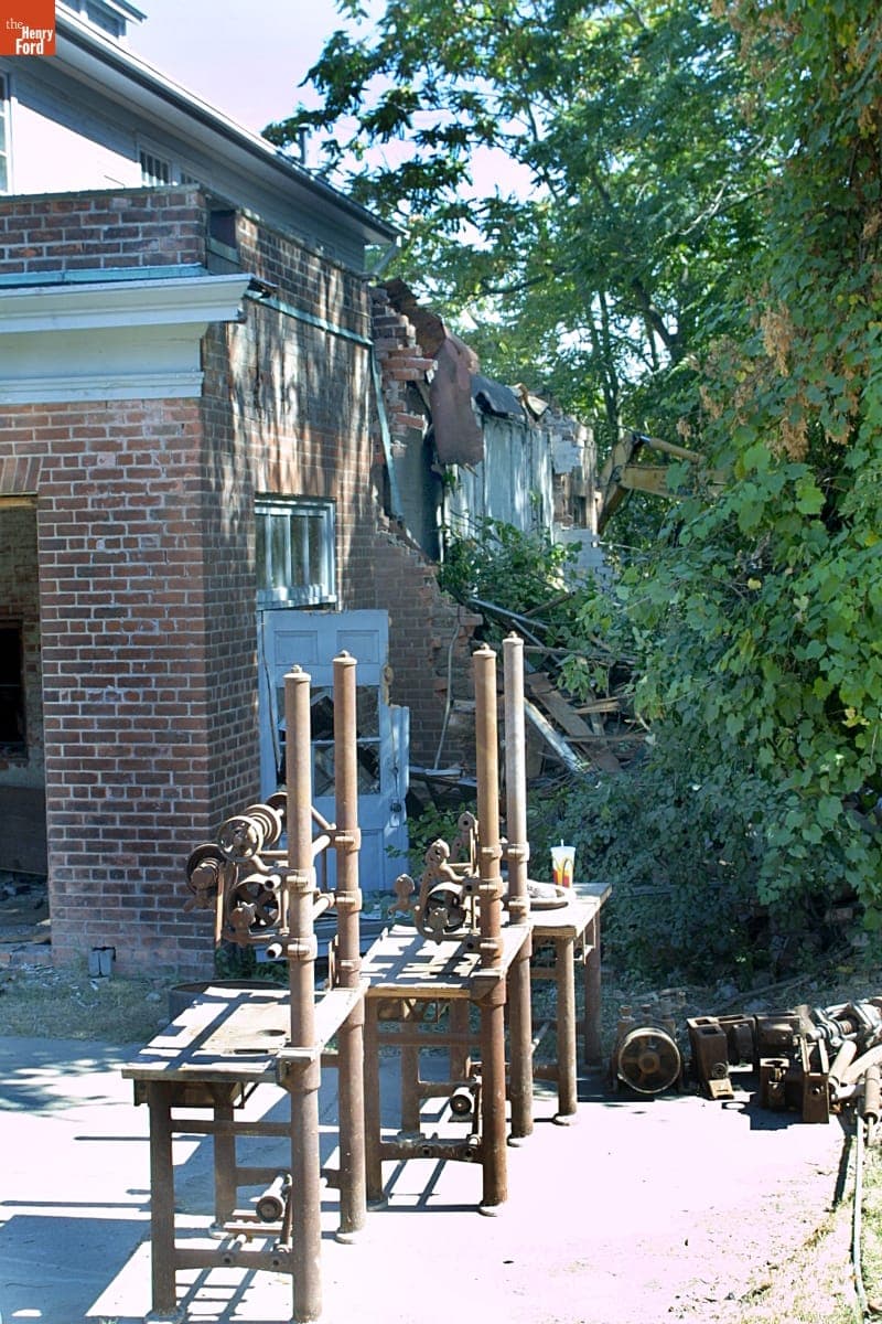 Soybean Lab Agricultural Gallery before Relocation during the Greenfield Village Restoration Project, September 2002