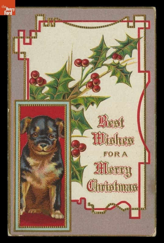 "Best Wishes for a Merry Christmas," 1909