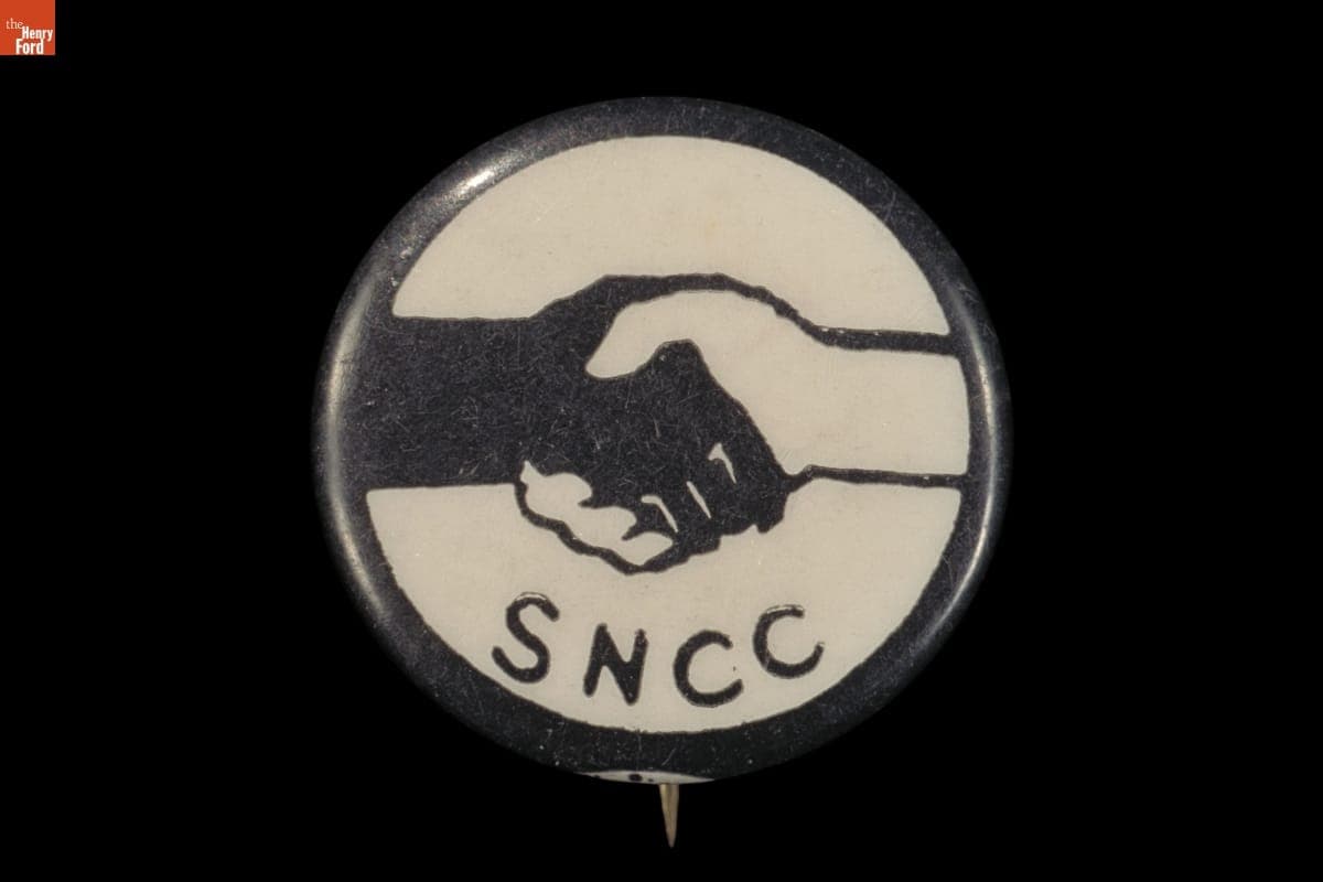 Button, Student Nonviolent Coordinating Committee, circa 1965