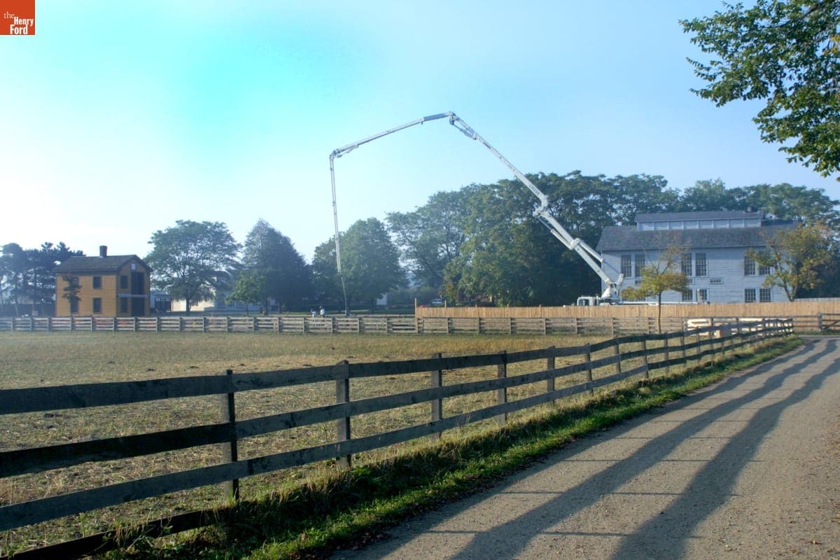 Soybean Lab Agricultural Gallery Relocation Site during the Greenfield Village Restoration Project, September-October 2002