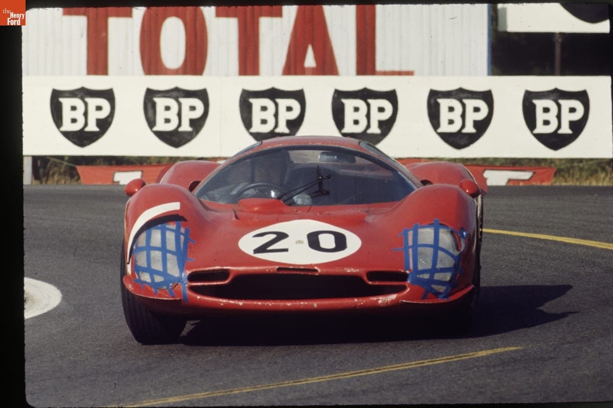 Ferrari 330 P3 Driven by Mike Parkes and Ludovico Scarfiotti at the 24 Heures du Mans (24 Hours of Le Mans) Race, June 1966