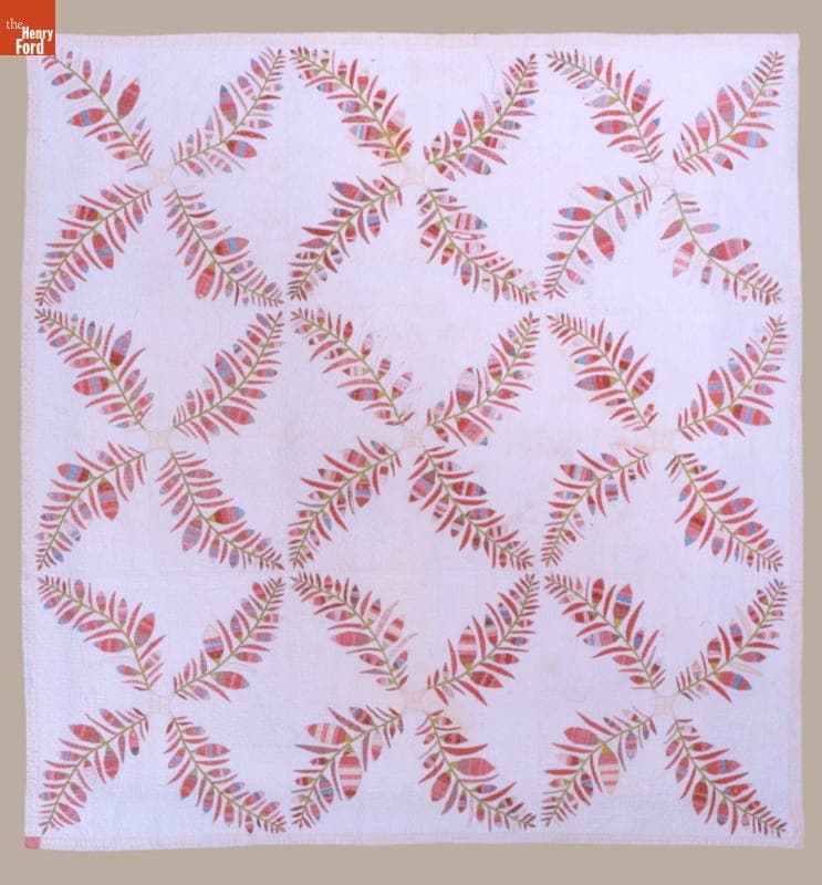 Feathered Star Quilt by Susan McCord, circa 1890