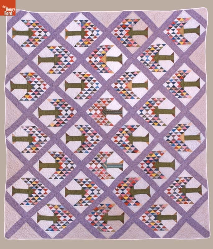 Pine Tree Quilt by Susan McCord, circa 1900