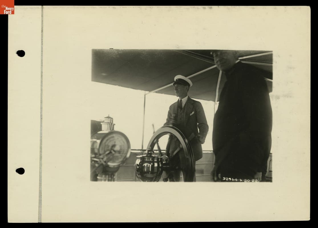 Edsel Ford at the Helm, 1922