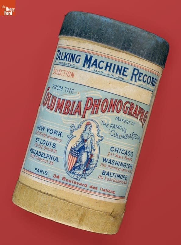 Cylinder Phonograph Record, "A Hot Time in the Old Town," circa 1897