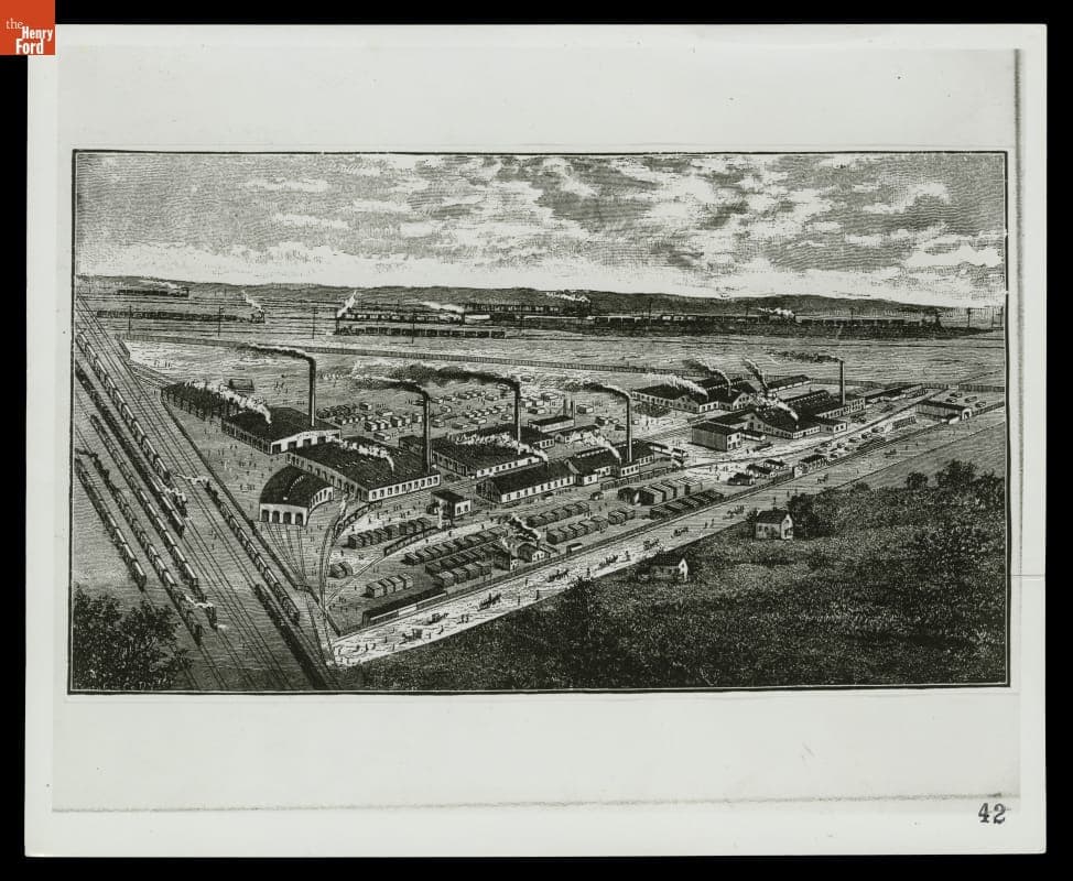 Michigan Car Company Works, Detroit, Michigan, circa 1880