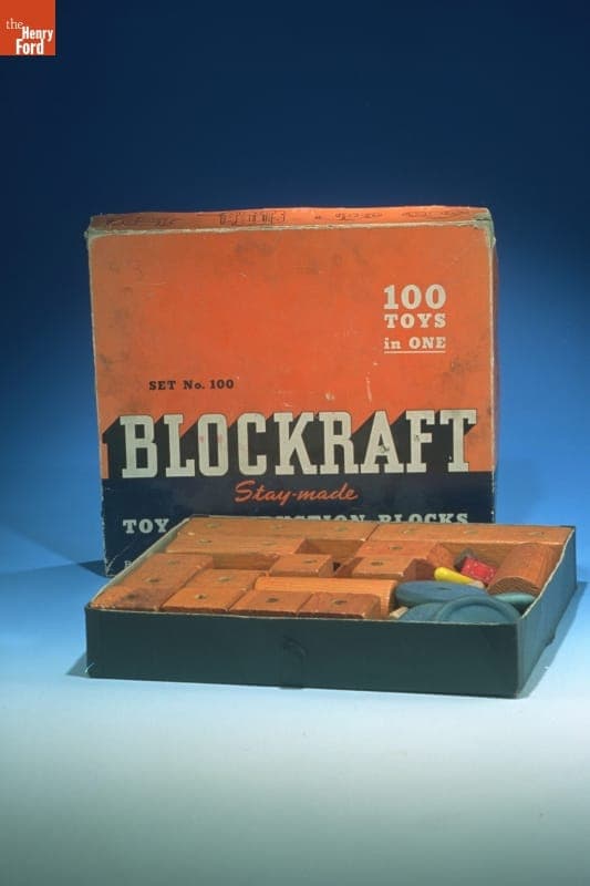 Blockraft Toy Construction Blocks, 1937-1946