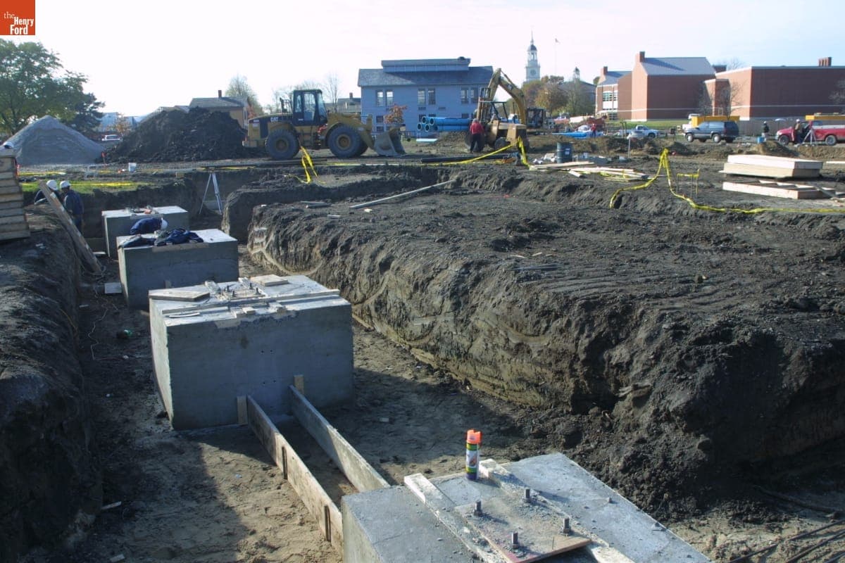 Firestone Farm Field during the Greenfield Village Restoration Project, November 2002