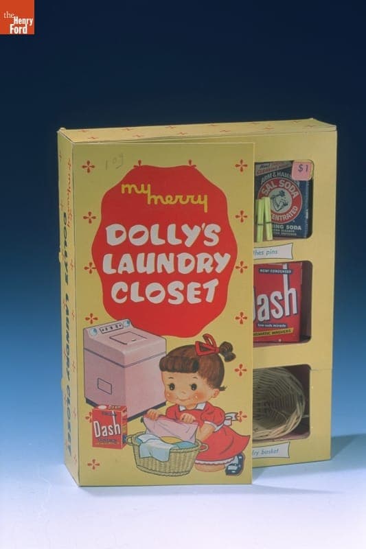 My Merry Dolly's Laundry Closet, circa 1957