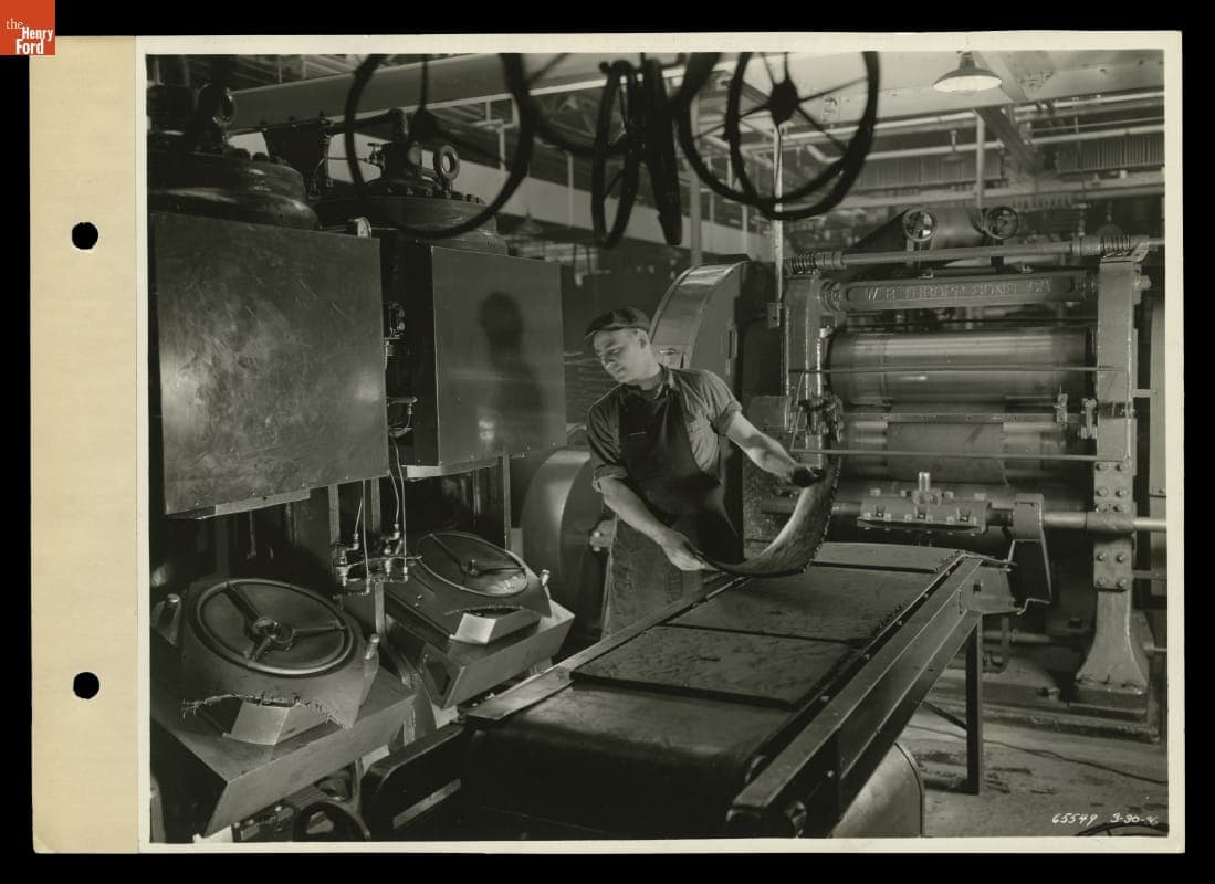 Forming Steering Wheels, Ford Rouge Plant, 1936