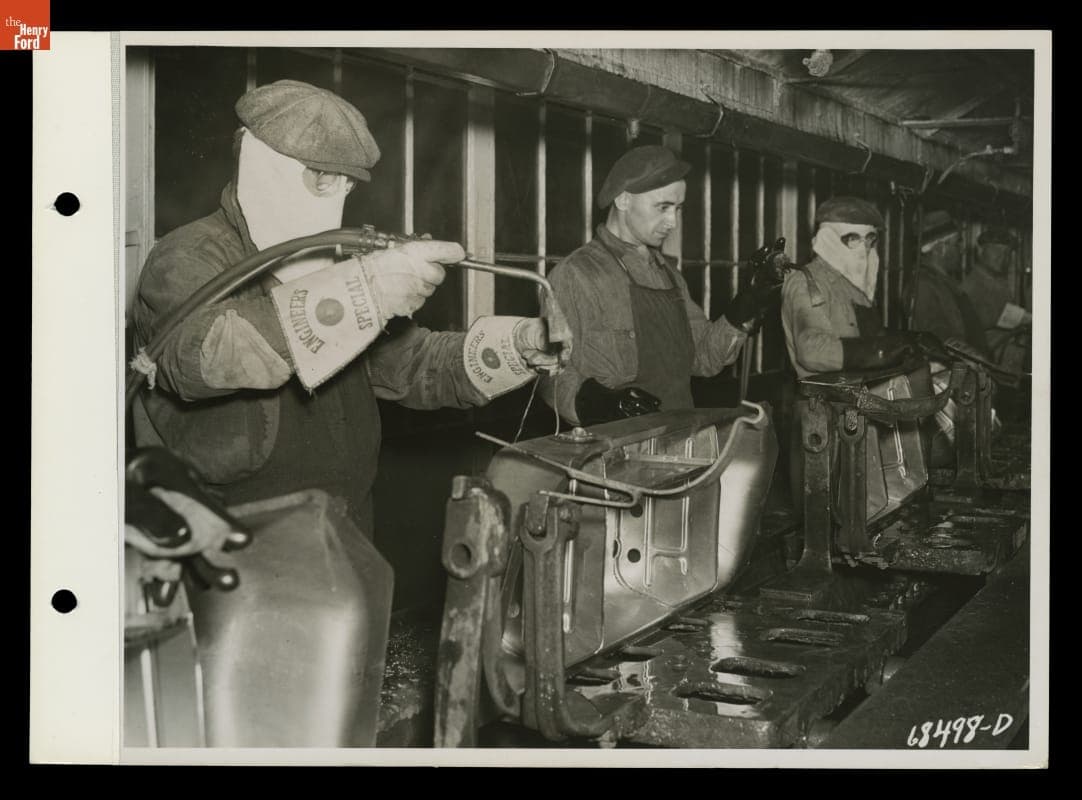 Soldering Gasoline Tanks, Ford Rouge Plant, 1937