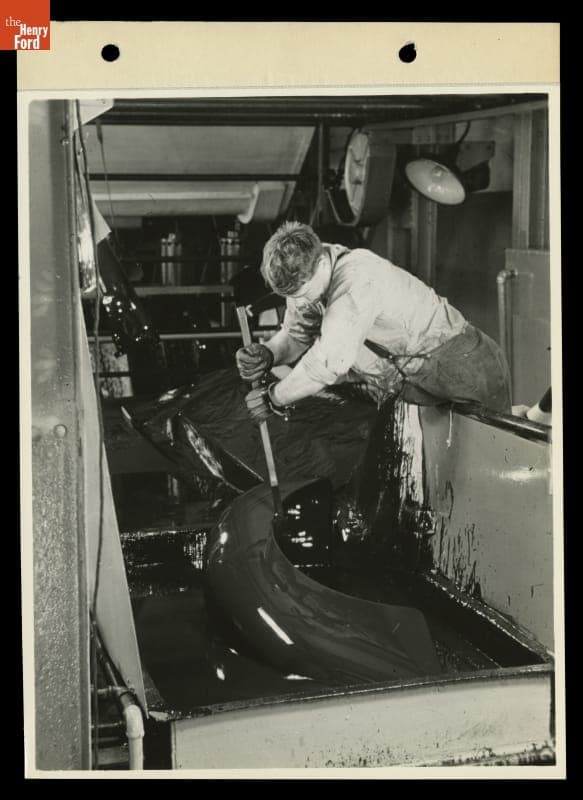 Painting Automobile Fenders, Ford Rouge Plant, 1938