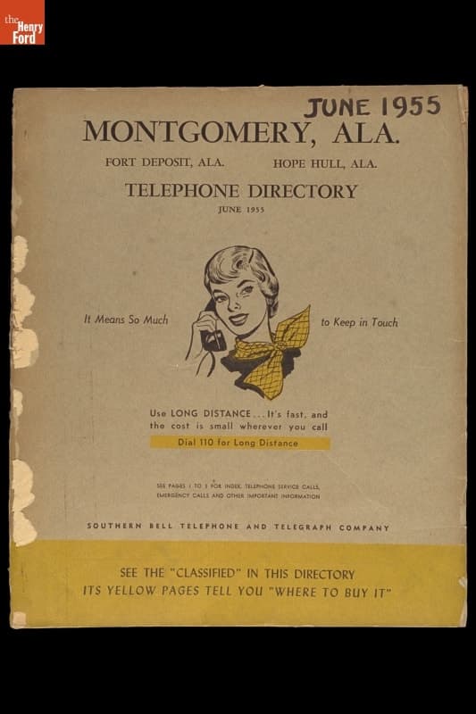 Telephone Directory for Montgomery, Alabama, June 1955