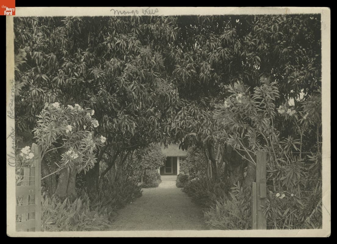 Entrance to "The Mangoes," Winter Estate of Henry and Clara Ford, circa 1920