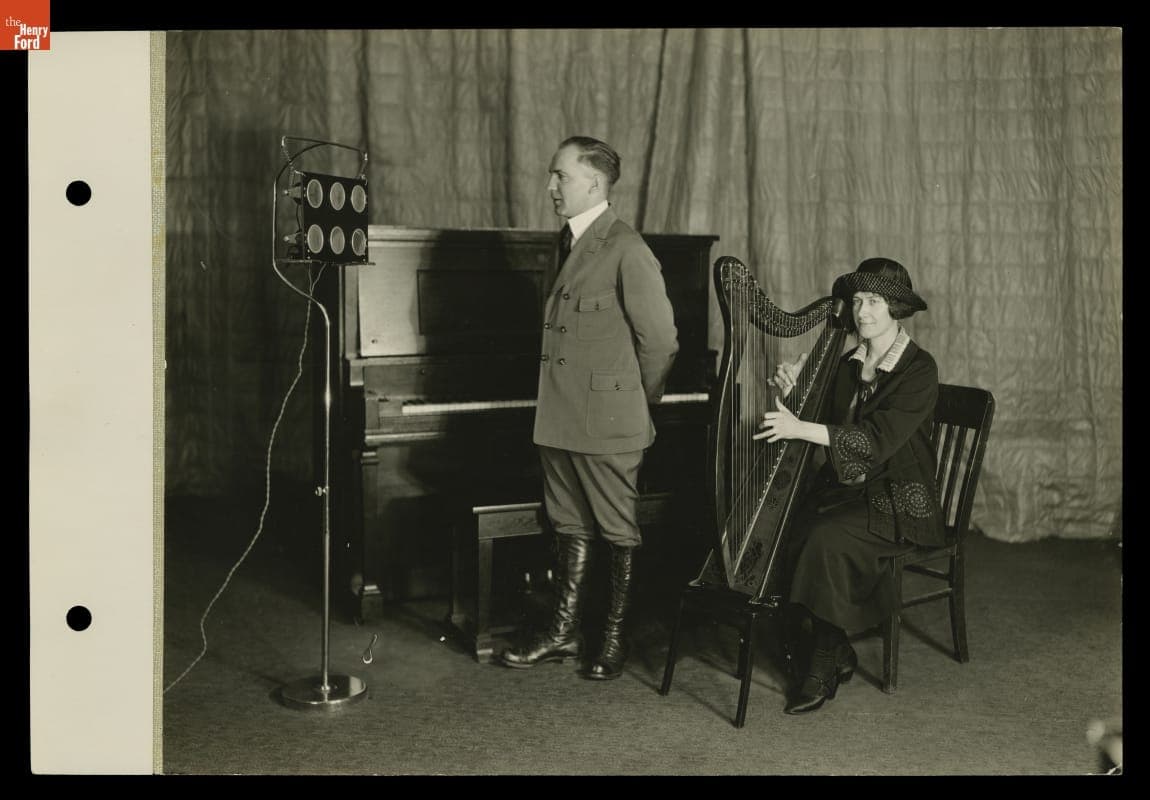 Artist and Lecturer Charles Bowman Hutchins, the "Birdman of America," and Helen Owen Hutchins, 1923