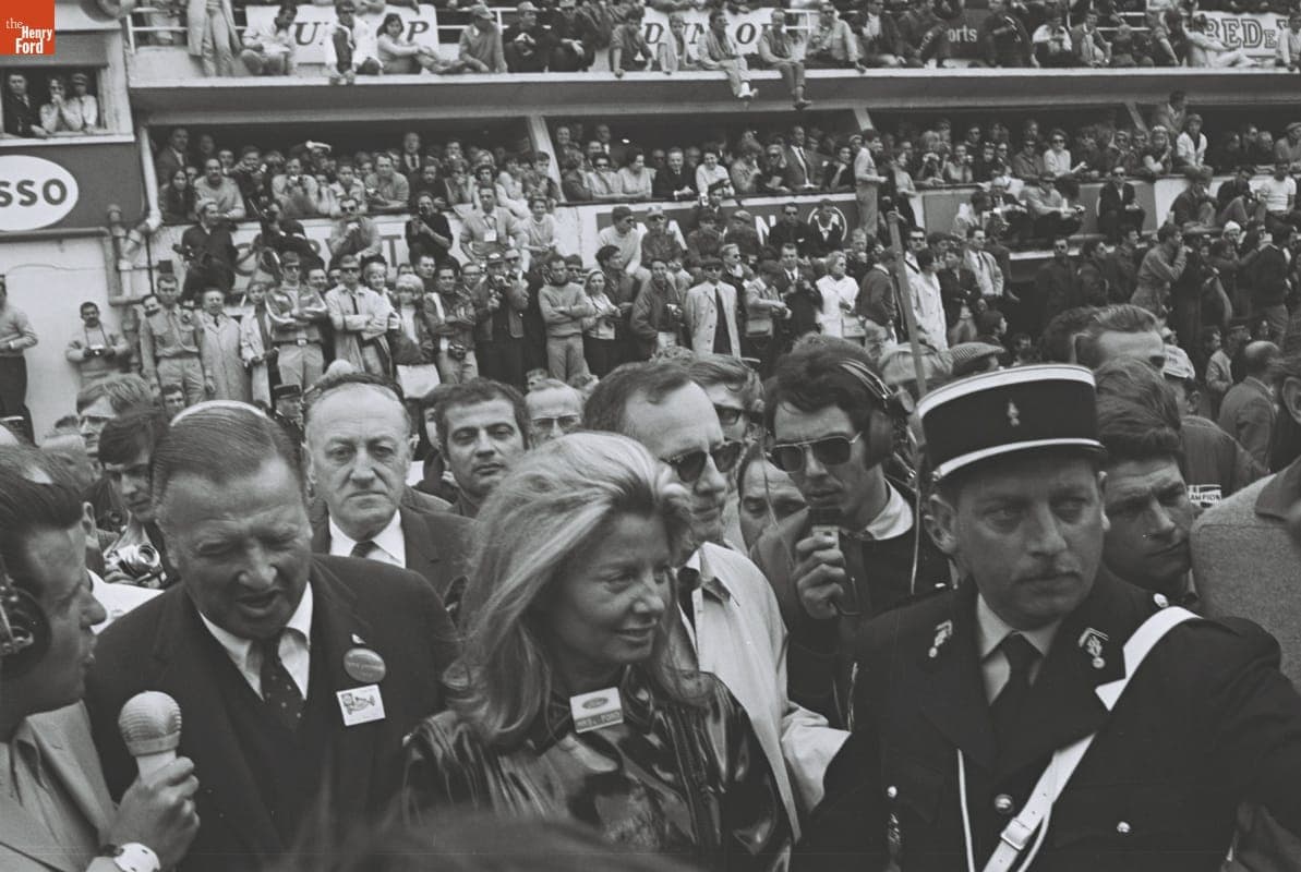 Henry Ford II and Cristina Ford at the 24 Heures du Mans (24 Hours of Le Mans) Race, June 1967
