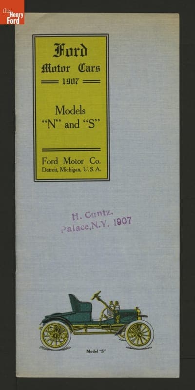 "Ford Motor Cars: 1907: Models 'N' and 'S'"