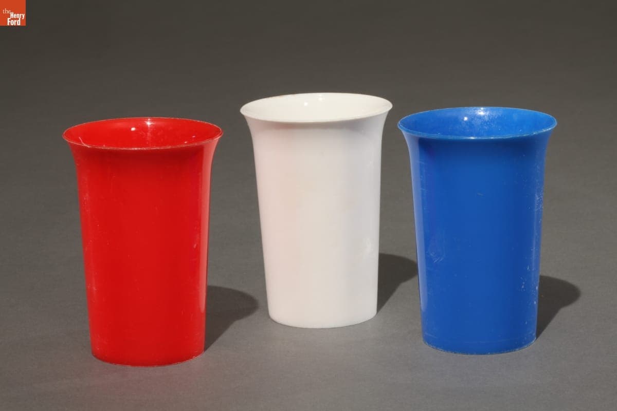 Plastic Cup Set Used by Lindbergh Family While Camping, 1942-1957