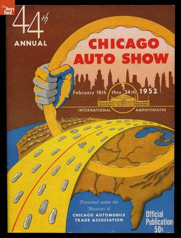 Program for the "44th Annual Chicago Auto Show," 1952