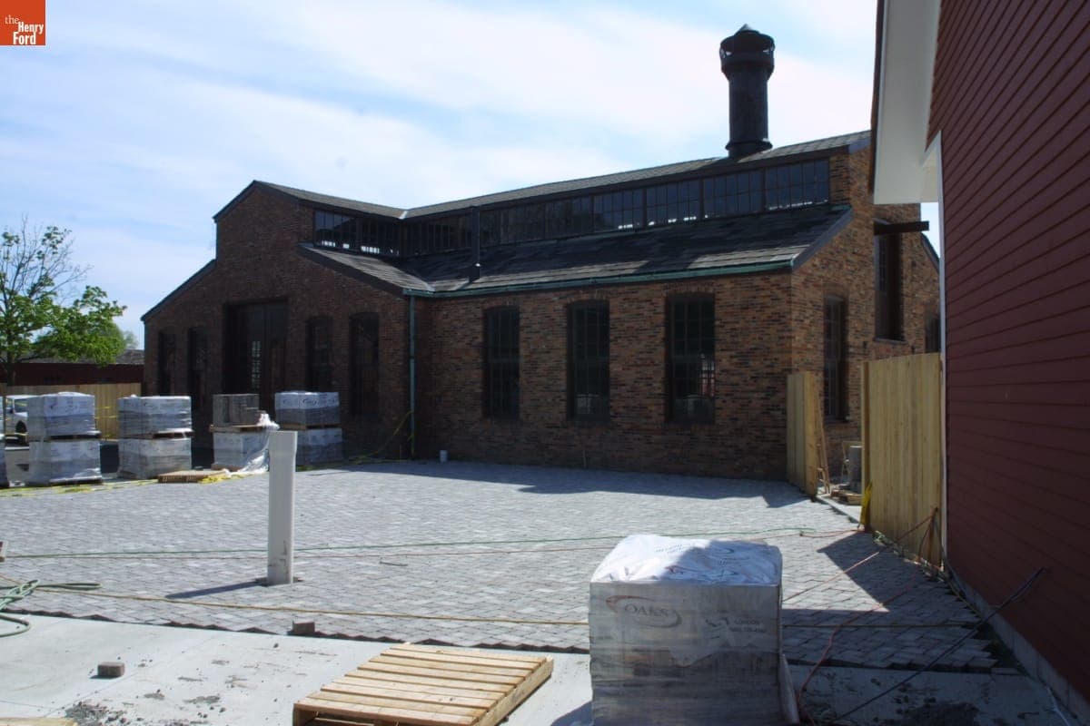 Armington & Sims Machine Shop during the Greenfield Village Restoration Project, May 2003